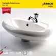 (JAQUAR) Wall Hung Basin with Overflow Drain Hole, White, Model ECS-WHT-803 image 4