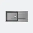 (EVE) Granite Sink 1 Bowl Model KNOX 1000/500 GREY + Mixer Tap AZTAC II GREY image 17