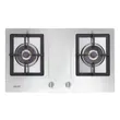 ARC-90 Range Hood + HB76-2TRDFD/MSI 2-Burner Built-in Gas Stove with Stainless Steel Base Free 1.5m Flex Duct image 3