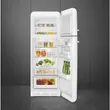 (Smeg) 50's Retro Style Refrigerator Model FAB30RWH5 White image 13