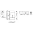 (Hafele) Zinc Alloy Pull Handle with Mortise Lock Premium Range (Dummy) Type A (499.94.210) image 3