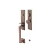 (Hafele) Zinc Alloy Door Handle with Mortise Lockset, Premium Range, Satin Nickel (499.94.180) image 5