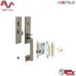 (Hafele) Zinc Alloy Door Handle with Mortise Lockset, Premium Range, Satin Nickel (499.94.180) image 8