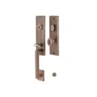 (Hafele) Zinc Alloy Door Handle with Mortise Lockset, Premium Range (TYPE A) Antique Brass (499.94.142) image 4