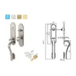 (Hafele) Zinc Alloy Grip Handle with Mortise Lockset, Premium Range (Type C) Antique Brass (499.94.081) image 2