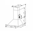 เครื่องดูดควันกระโจมสเตนเลส สตีล MEX ขนาด 90 ซม. รุ่น KF1610X90AL รูปที่ 2