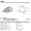 MEX Slim Line Range Hood 60 cm Model SL608GM/X60 image 2