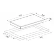 Electric Cooktop with Ceramic Glass Base 30 cm Model HV32.2 image 3