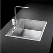 Single Bowl Stainless Steel Sink with Rounded Square Design 50 cm 1.0 mm Thick Model SC50 image 4