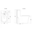 (Hafele) One-Piece Toilet 3 and 4.5 Litre Rhine II S-Trap Model (495.61.484) image 4