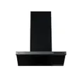 (Mex) Wall-Mounted Range Hood 90 cm, Kitchen Hood with Curved Glass, Touch Control, Removes Food Smoke and Odors, Black INNOVEN-B90 image 3
