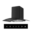 (Teka) Wall-Mounted Cooker Hood with 2-Burner Glass Built-in Gas Stove Set, Model NCW 90 T30 BLACK + GD 73.1 2G 72 cm, Black image 3