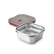 (Element72) BLACK + BLUM Multi-Function Food Box Square GREY / RED SMALL image 3