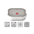 (Element72) BLACK + BLUM Multi-Function Food Box Square GREY / RED SMALL image 4