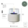 (Element72)TenderFlame เตาไฟตั้งโต๊ะ รุ่น LOTUS 12 สี NATURAL OAK รูปที่ 7
