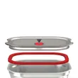 (Element72) BLACK + BLUM Food Container, MULTI-FUNCTION FOOD BOX SQUARE Model, GREY / RED LARGE image 5