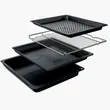 (Bosch) Series 4 60 x 60 cm Built-in Compact Oven with Steam Function Black Stainless Steel Model HUA736EG0K image 3