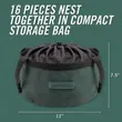 (Element72) GERBER ComplEAT Cook Set Camping Cookware and Cookware Set 16 Pieces image 8