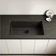 (Hafele) STONEQ-780U Granite Composite Kitchen Sink 1 Bowl Under Mount 780x440 mm with Accessories (Metallico) (495.39.484) image 8