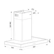 (Mex) Box-Type Range Hood Black 90 cm MESTER Model MT4190BFB (Honey Comb Baffle Filter 3 Layer) image 3