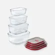 (Element72) BLACK + BLUM STACK + NEST Glass Food Containers Set of 4 image 3