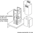 (BOSCH) เครื่องดูดควันแบบเกาะกลาง 90 ซม. สแตนเลส ควบคุมแบบสัมผัส Super Silent (DIB97IM50) รูปที่ 6
