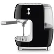 (Smeg) Espresso Coffee Machine with Cold Brew Function 50's Style Black (ECF03BLEU) image 2