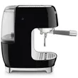 (Smeg) Espresso Coffee Machine with Cold Brew Function 50's Style Black (ECF03BLEU) image 3