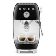 (Smeg) Espresso Coffee Machine with Cold Brew Function 50's Style Black (ECF03BLEU) image 6