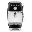 (Smeg) Espresso Coffee Machine with Cold Brew Function 50's Style Black (ECF03BLEU) image 7