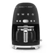 (Smeg) 50's Style Drip Coffee Maker Black 10-Cup Programmable Auto Start (DCF02BLMEU) image 2