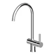 (Mex) Hot and Cold Water Mixer Tap Brass with Ceramic Valve 360° Swivel Spout (ZP6284) image 2