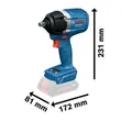 (Bosch PT) ประแจบล็อกกระแทกไร้สาย ระดับอุตสาหกรรม INDUSTRIAL IDS 18V-650 T (06019P70L0) รูปที่ 8