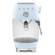 (Smeg) Manual Espresso Coffee Machine with Cold Brew Function, Pastel Blue, Glossy Finish, 50's Style Design (ECF03PBEU) image 2