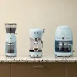 (Smeg) Manual Espresso Coffee Machine with Cold Brew Function, Pastel Blue, Glossy Finish, 50's Style Design (ECF03PBEU) image 3