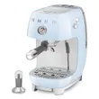 (Smeg) Manual Espresso Coffee Machine with Cold Brew Function, Pastel Blue, Glossy Finish, 50's Style Design (ECF03PBEU) image 7