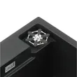 (Eve) Waterfall Kitchen Sink 1 Bowl Synthetic Granite ROMA 750/480 BLACK image 6