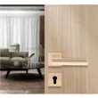 (Hafele) Lever Handle with Spring System General Room Brass Matt (489.11.044) image 5