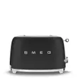 (SMEG) Toaster 50 Retro Style Aesthetic Model TSF01BLMEU Black Matt image 2