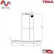 (TEKA) Range Hood Model LDH 90 TC BLACK + INDUCTION Cooktop Model IBF63210 SSS BK (VI3) image 5