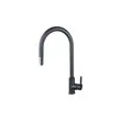 2-Bowl Stainless Steel Sink with Drainboard Model CARBONYTE 1200/520 LH + Faucet Model AZTAC II BLACK image 7