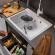 (HAFELE) BLANCO NAYA 6 Kitchen Sink (495.39.129) (565.71.930) Alu Metallic image 4