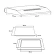 (Tecno) Range Hood TNP HDS 6048 DG + 4 Burner Electric Ceramic Hob Built-in Model TNP VT 4059 MN image 9