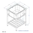 (Mex) Single Basin Pedestal Sink Model PSL63 image 8