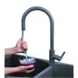 Granite Sink Model PRIME 860/500 GREY with Free AZTAC II GREY Faucet, Overflow and Drain Trap image 5