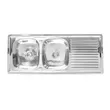 (Teka) Double Bowl Single Drainboard Sink VIVA S120 SS image 2