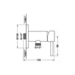(HAFELE) Single Lever Shower Tap, Wall-Mounted Installation SIGMA (485.60.211) image 2