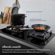 (EVE) Wall-Mounted Range Hood HC-ARIA-90 + 2-Burner Built-in Gas Cooktop Black Glass Base HB76-BLACKFOREST/BG image 18