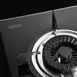 (MEX) Glass Base Gas Cooktop 71 cm, 2 Gas Burners V712M + Curved Glass Range Hood 90 cm KV7269X90 image 10