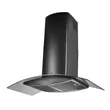 (MEX) Curved Glass Canopy Range Hood Black Model KV737B90 image 9